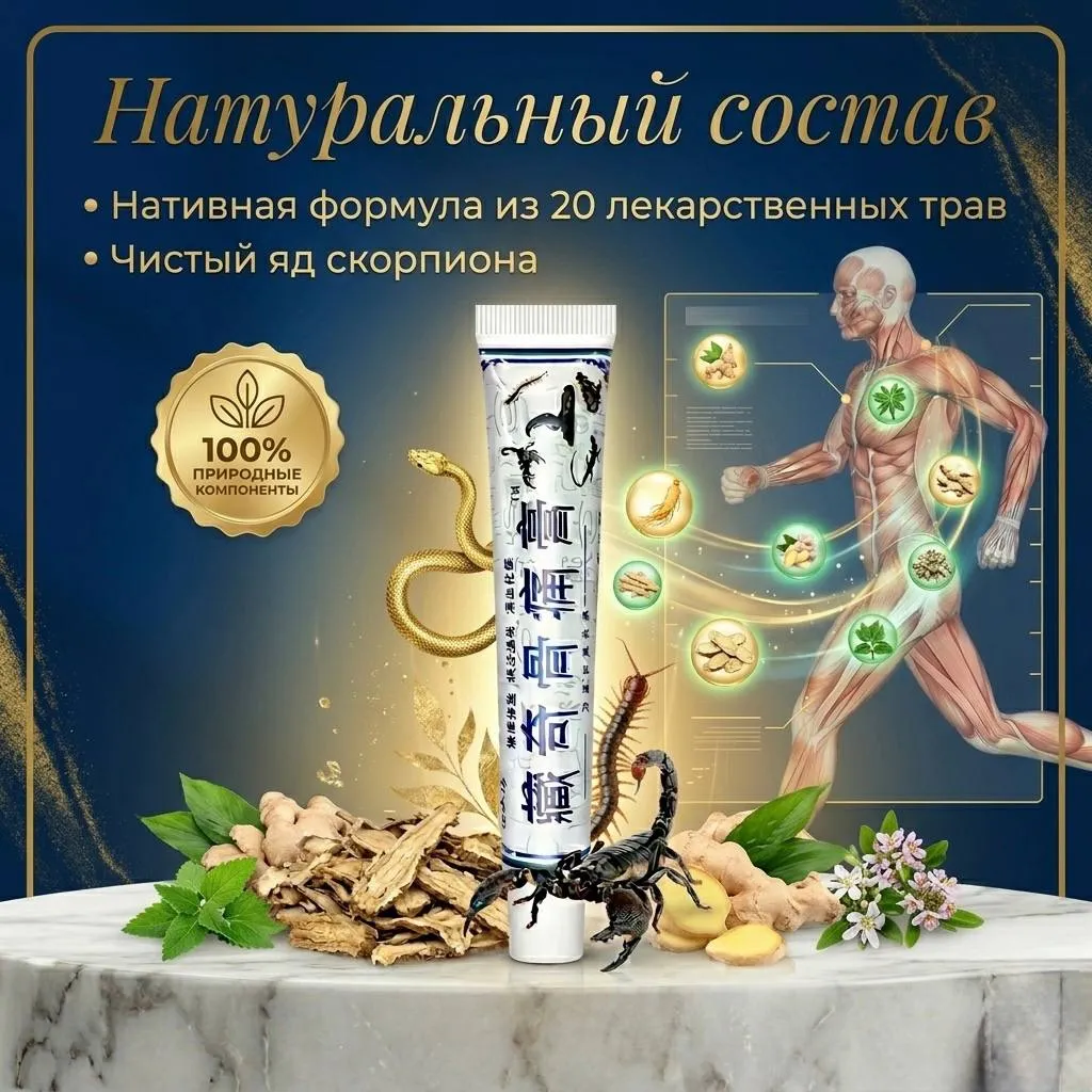 мазь для мышц с ядом скорпиона