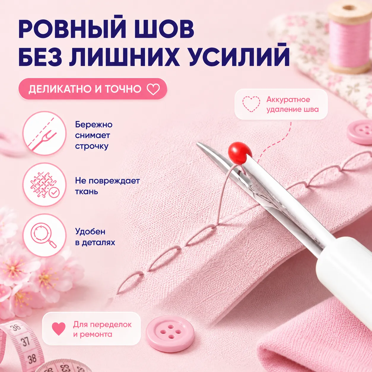 ручной швейный инструмент 2 в 1