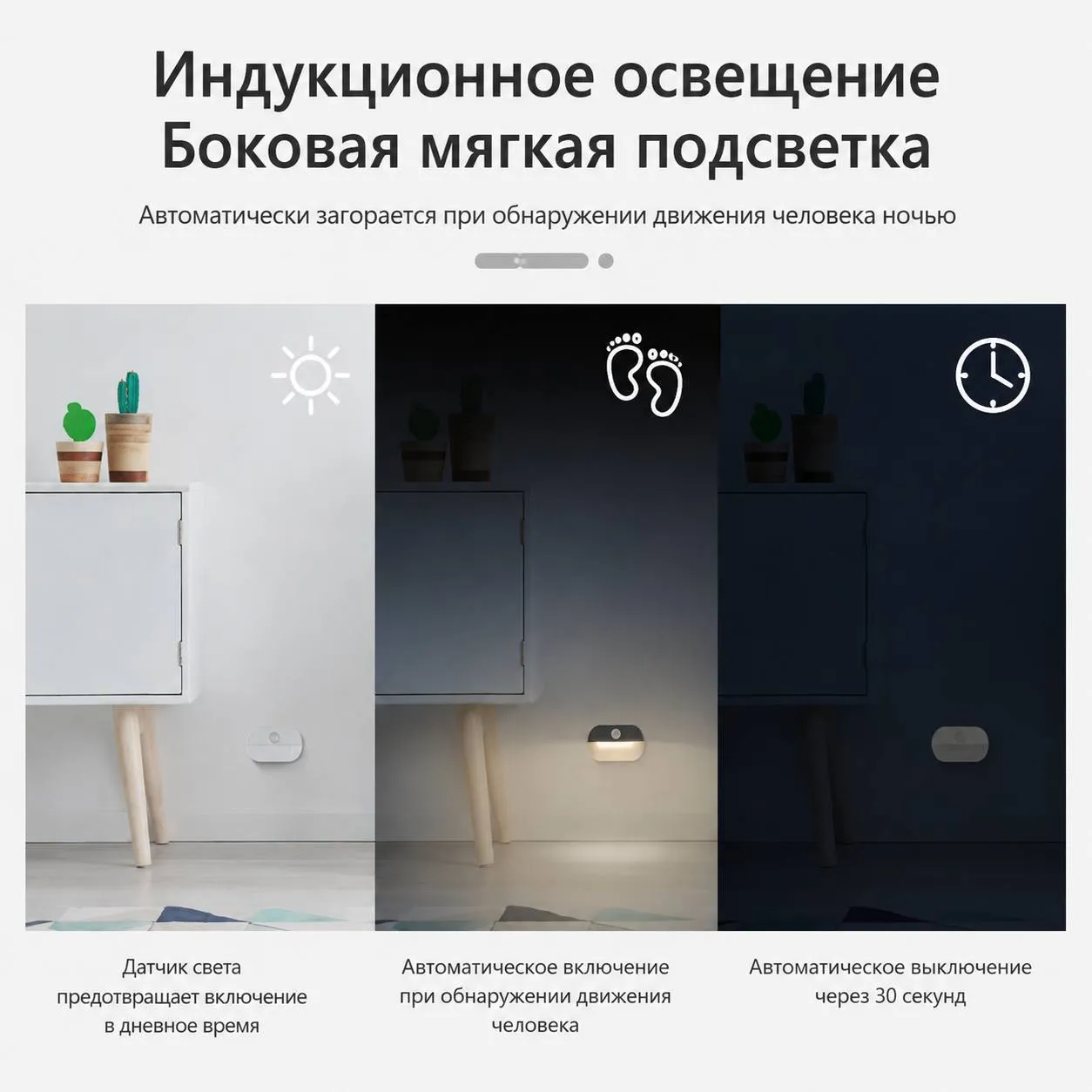 светодиодный ночник с датчиком движения 
