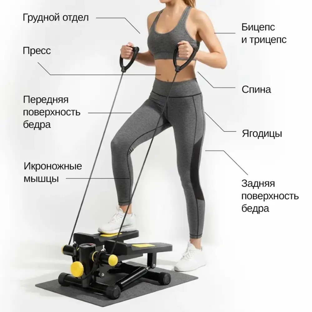 Тренировка ног, ягодиц и рук одновременно