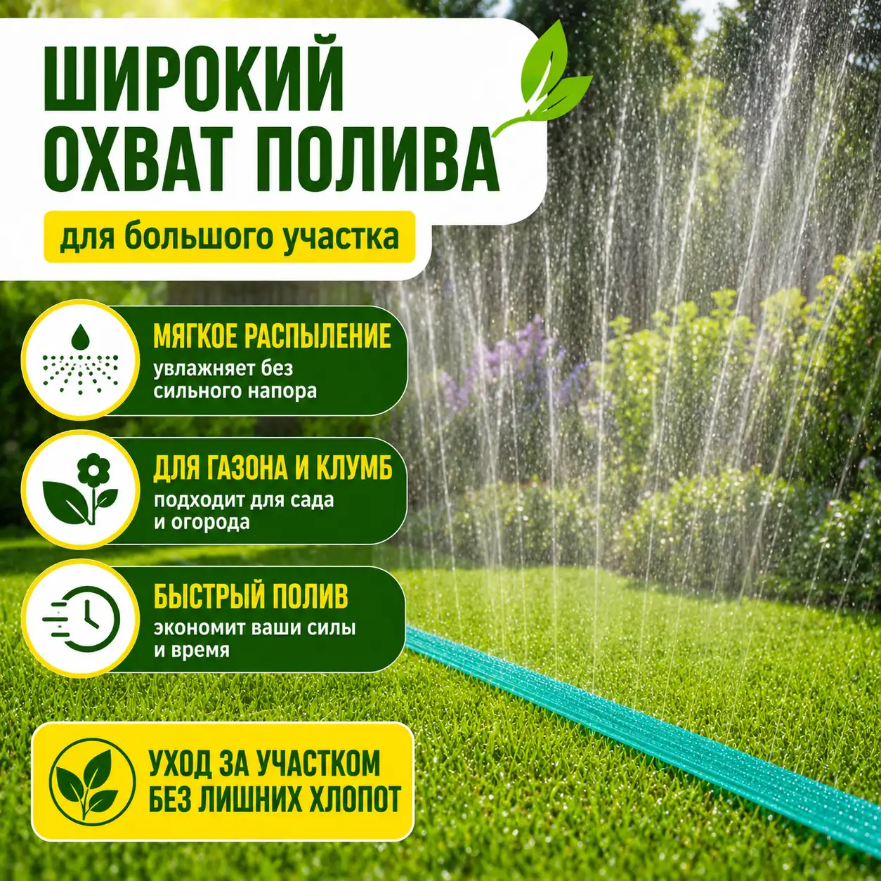 Идеальный газон и цветущий сад без лишних хлопот