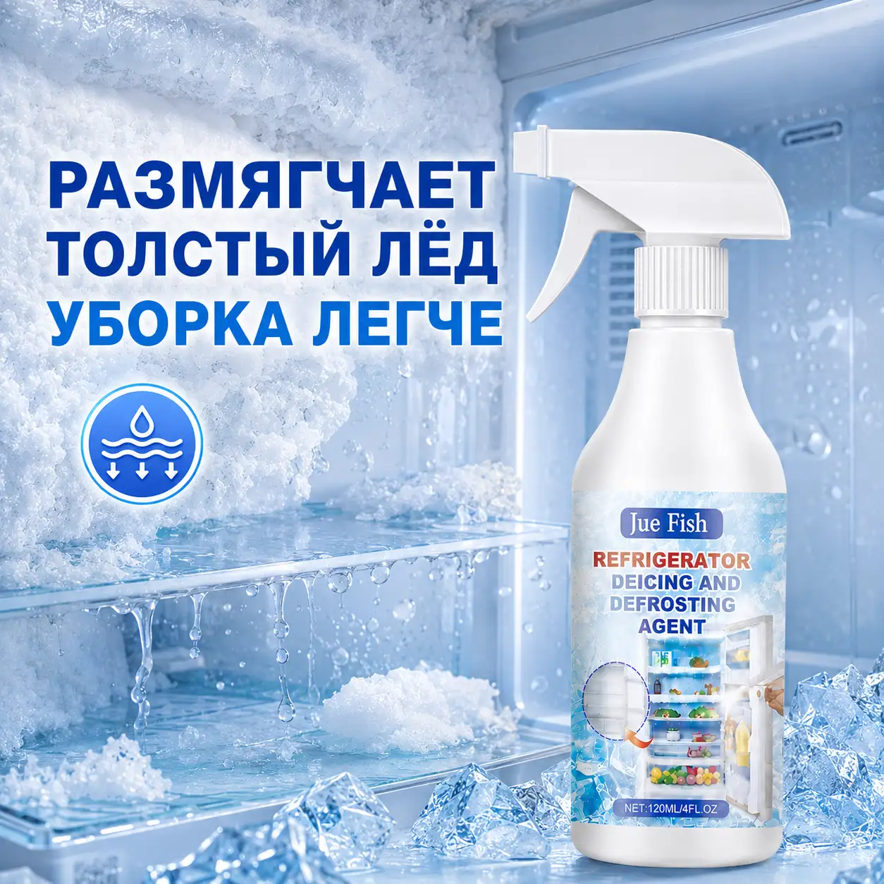Размягчает толстый лед