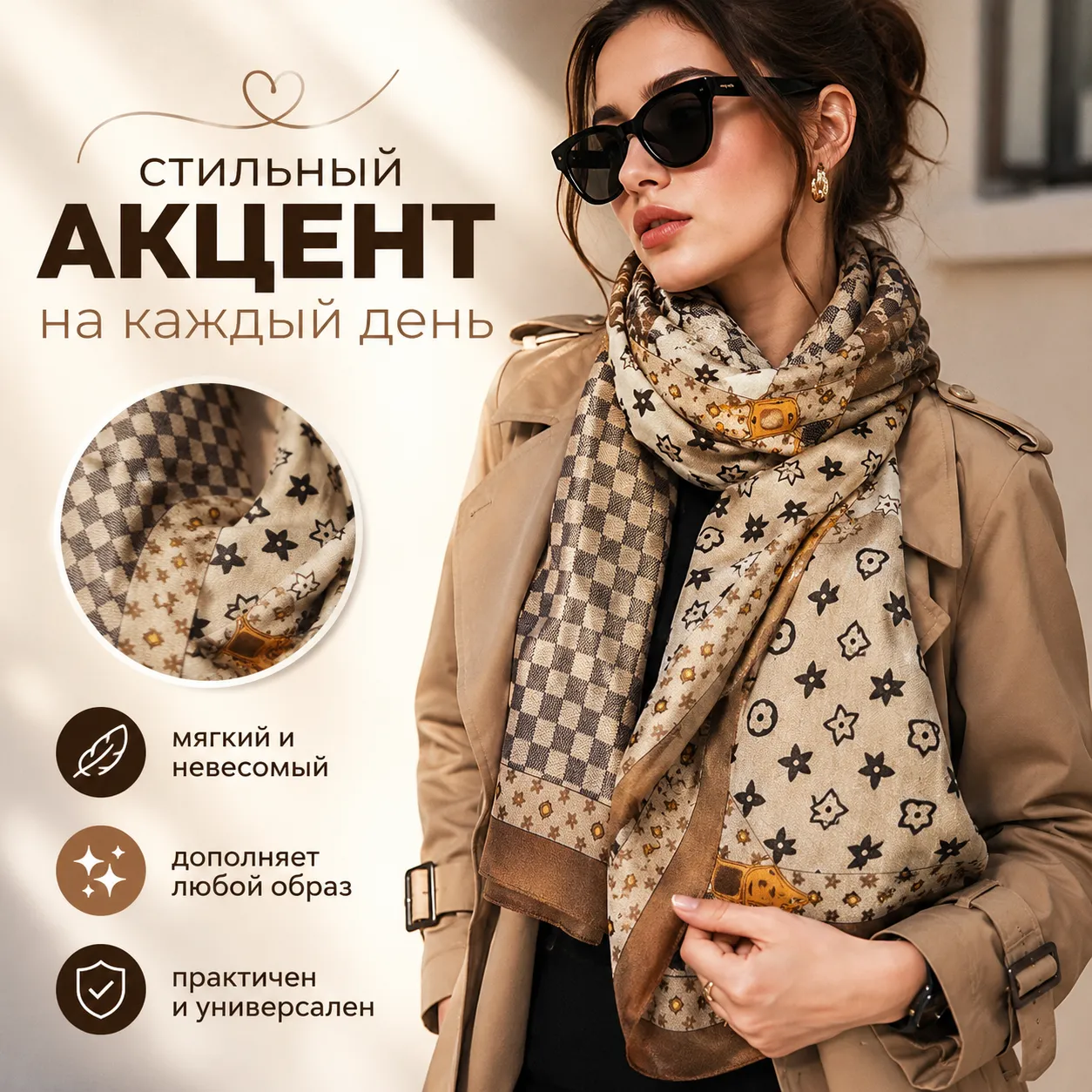 женский платок-шарф