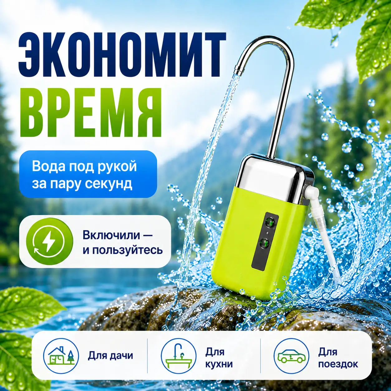 Экономит время