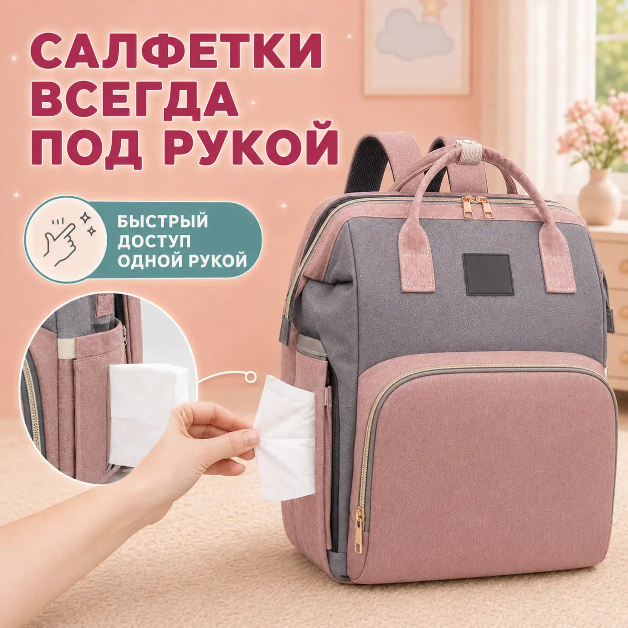 Быстрый доступ к салфеткам