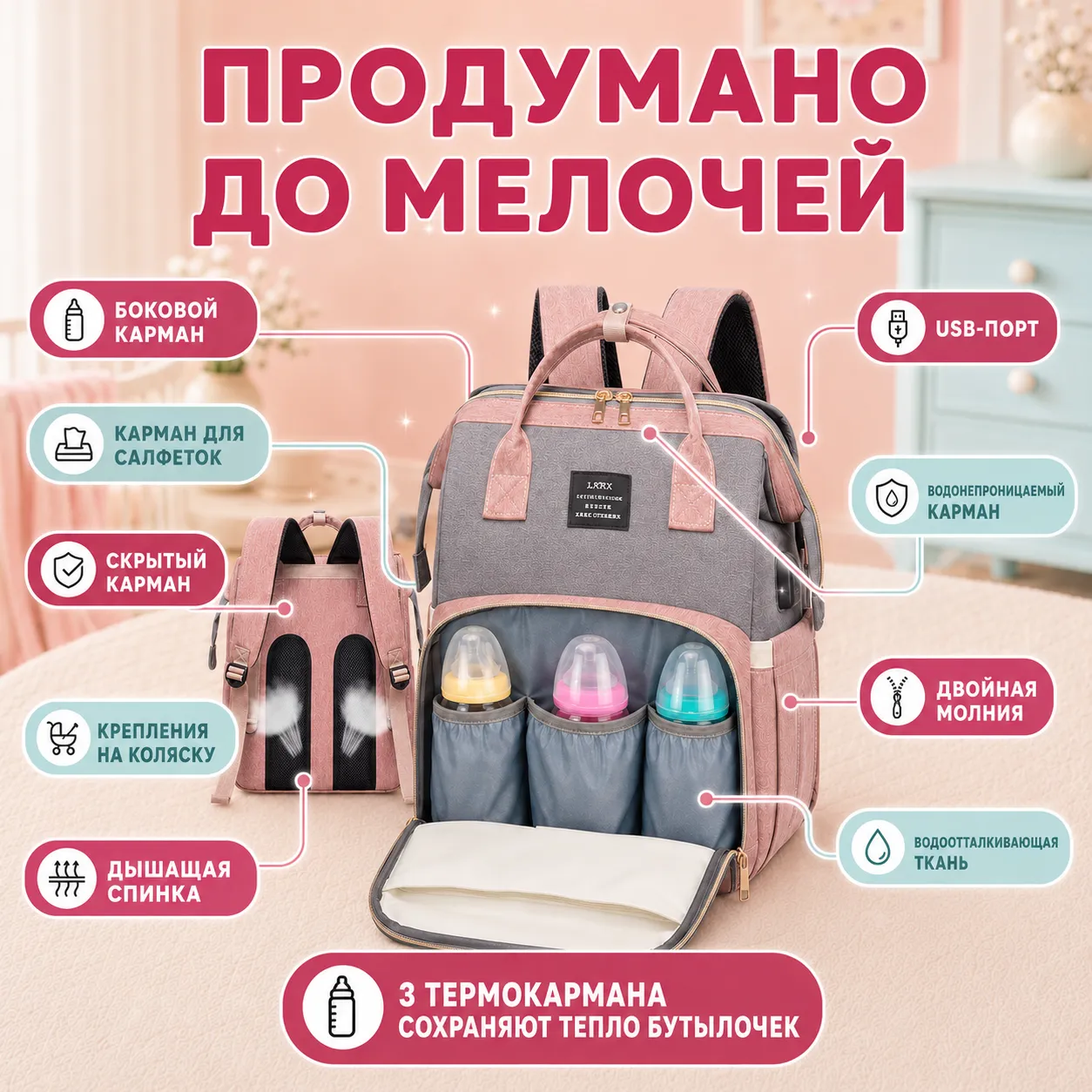 рюкзак для мам