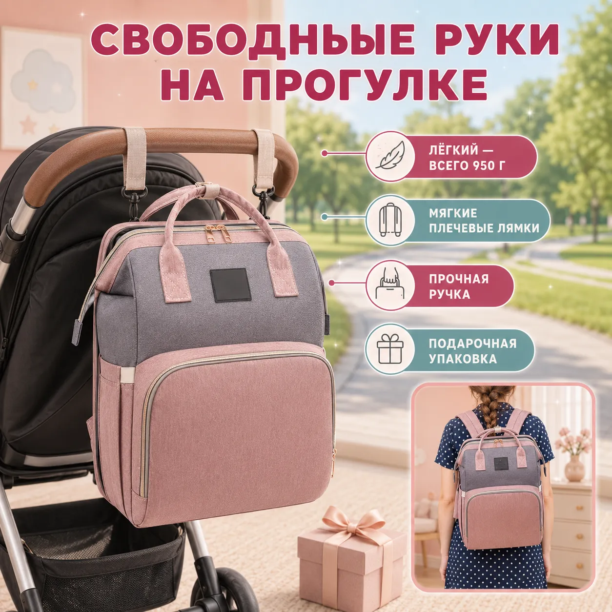 рюкзак для мам