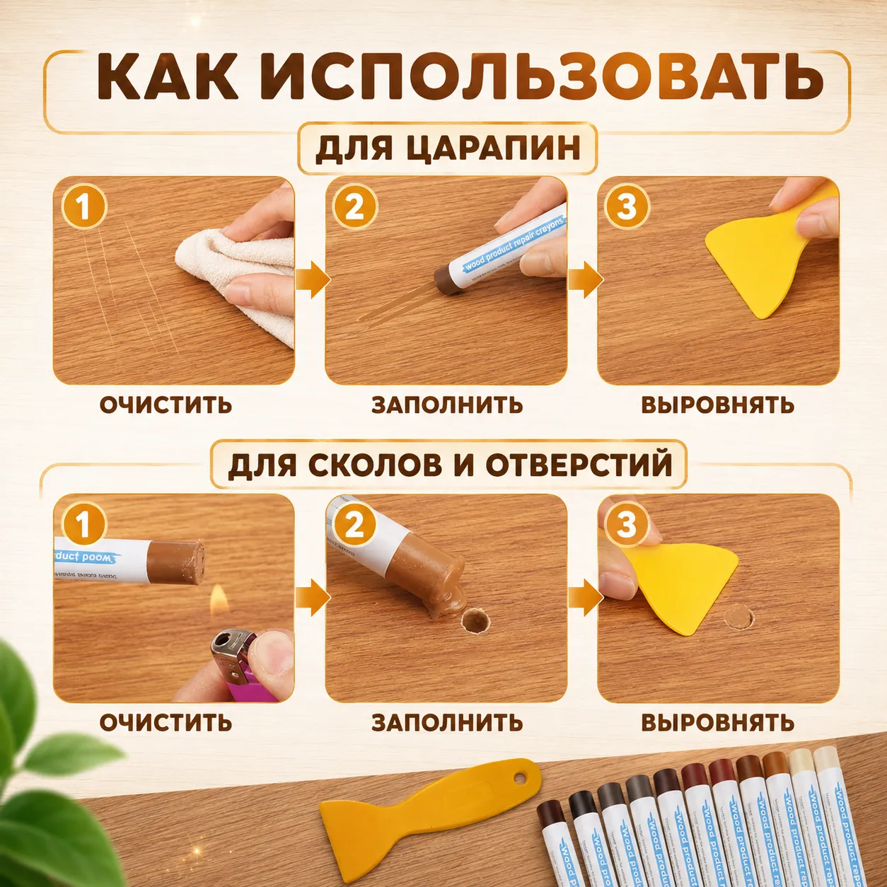 мелки для мебели