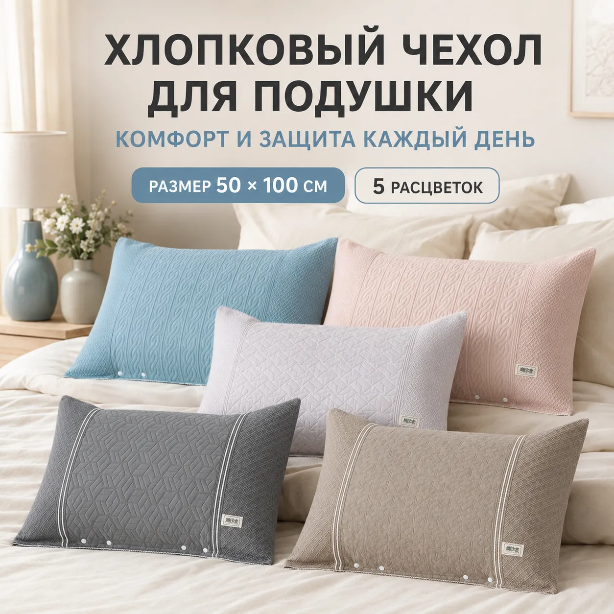 защитный чехол для подушки