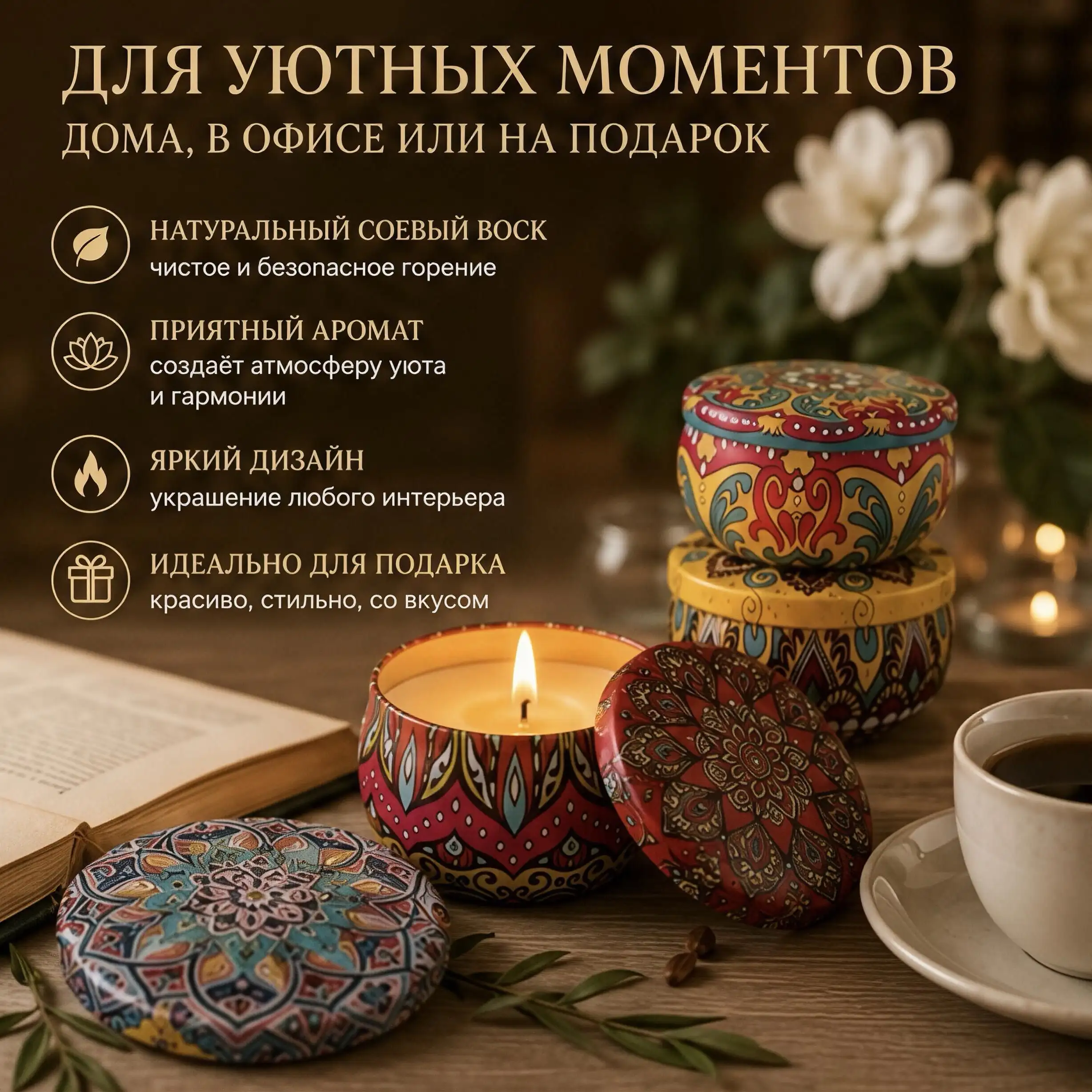 Набор свечей для уюта