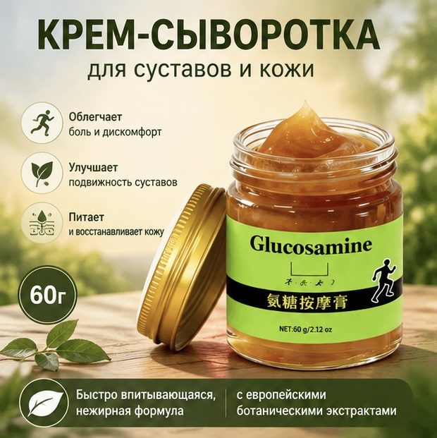 крем сыворотка для кожи и суставов 60г.
