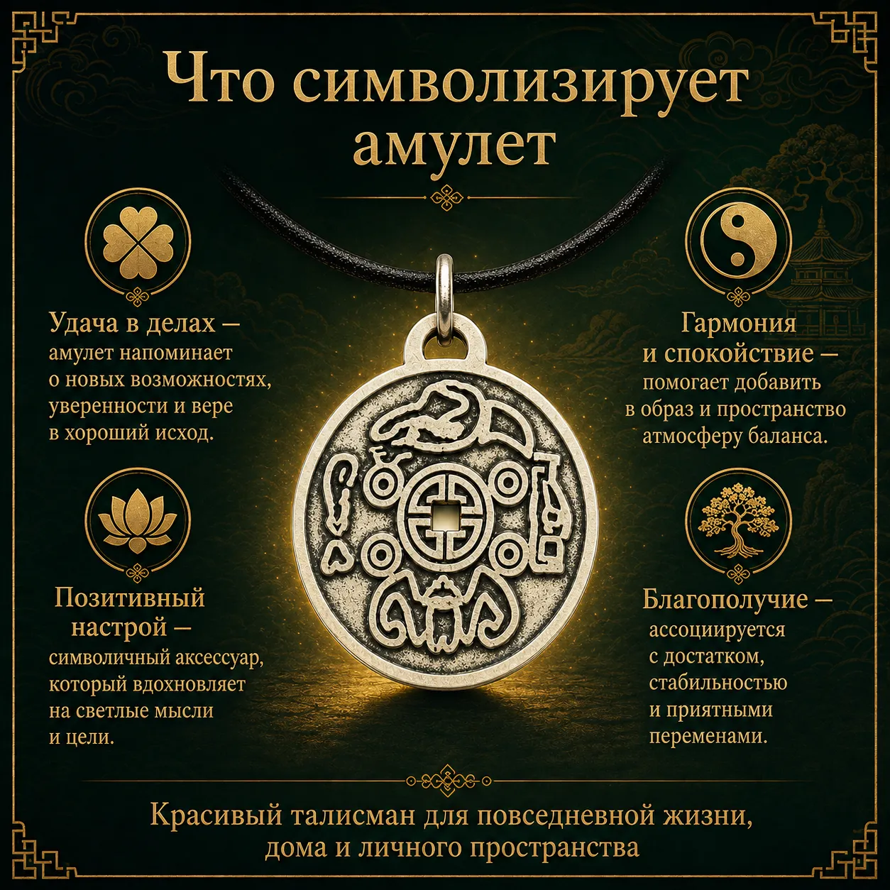 амулет монета счастья