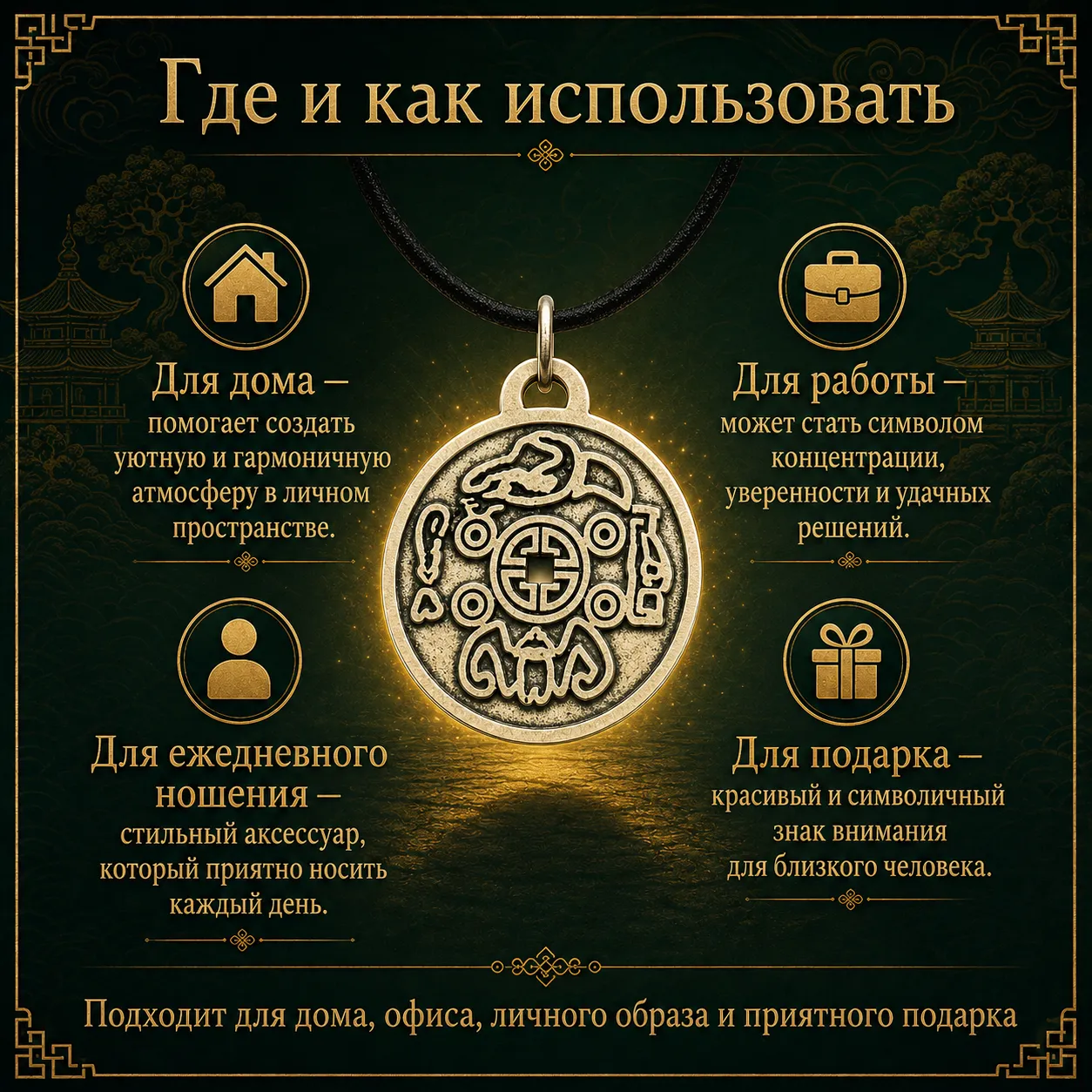 амулет монета счастья