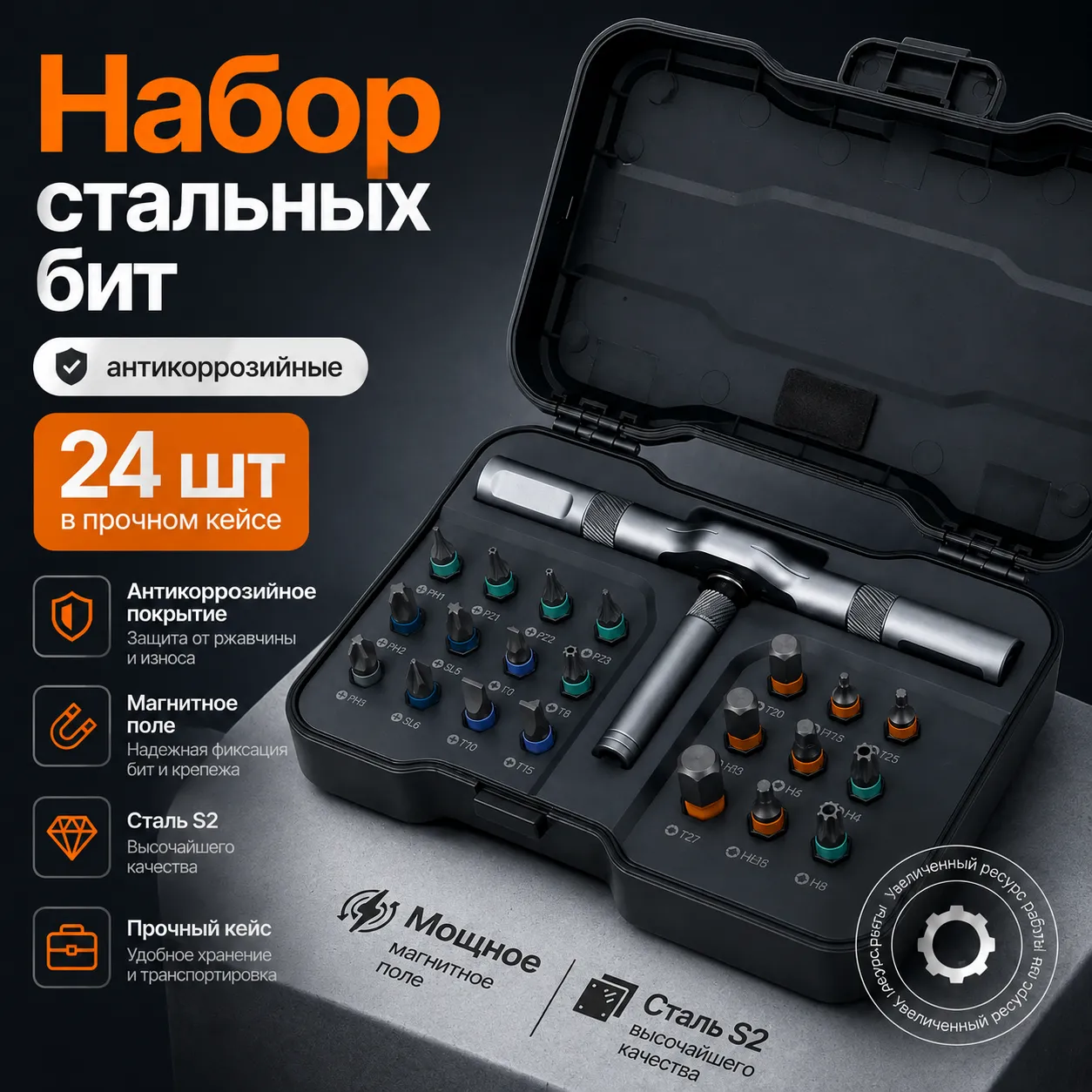 Набор мощных магнитных отверток
