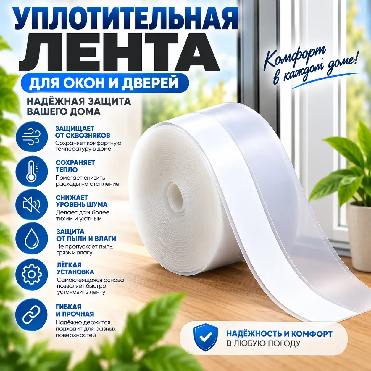 Защищает от пыли и влаги