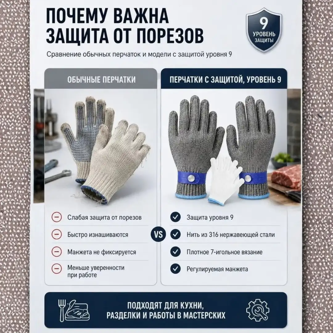 ЗАБУДЬТЕ О ПОРЕЗАХ НА РУКАХ!