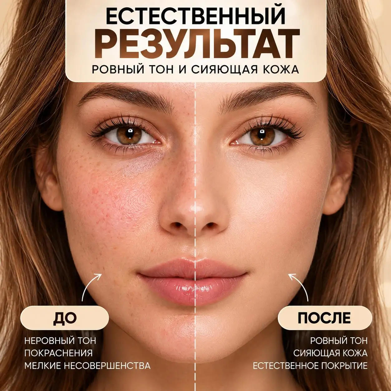 Тональный крем-стик 2 в 1