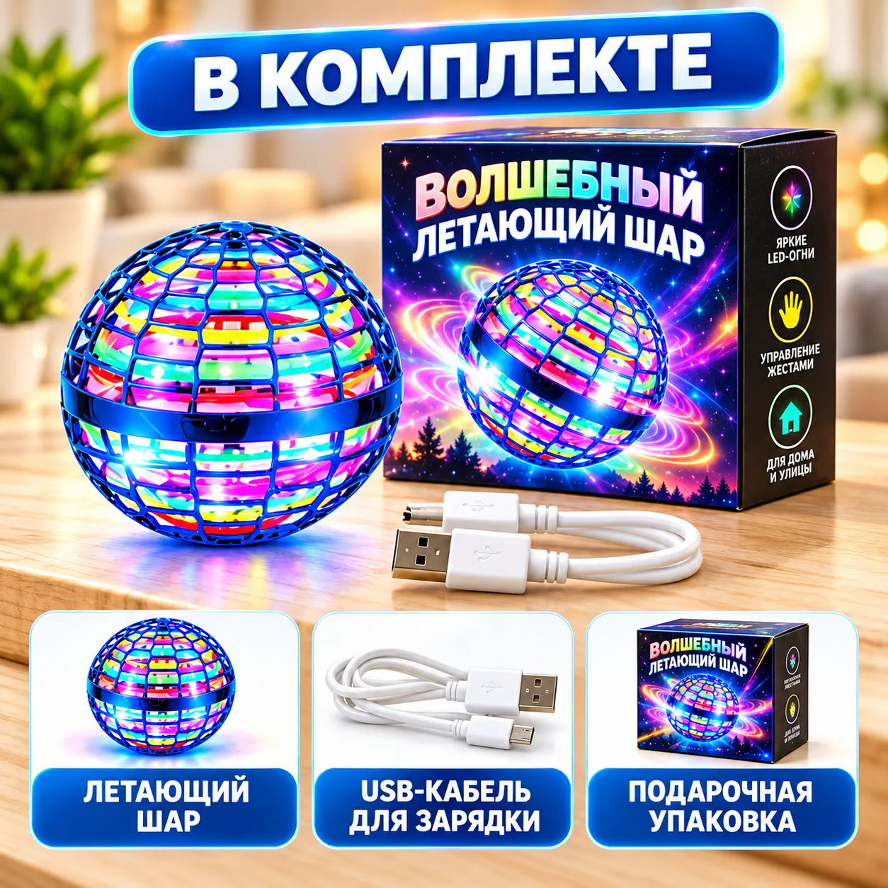 Волшебный летающий шар