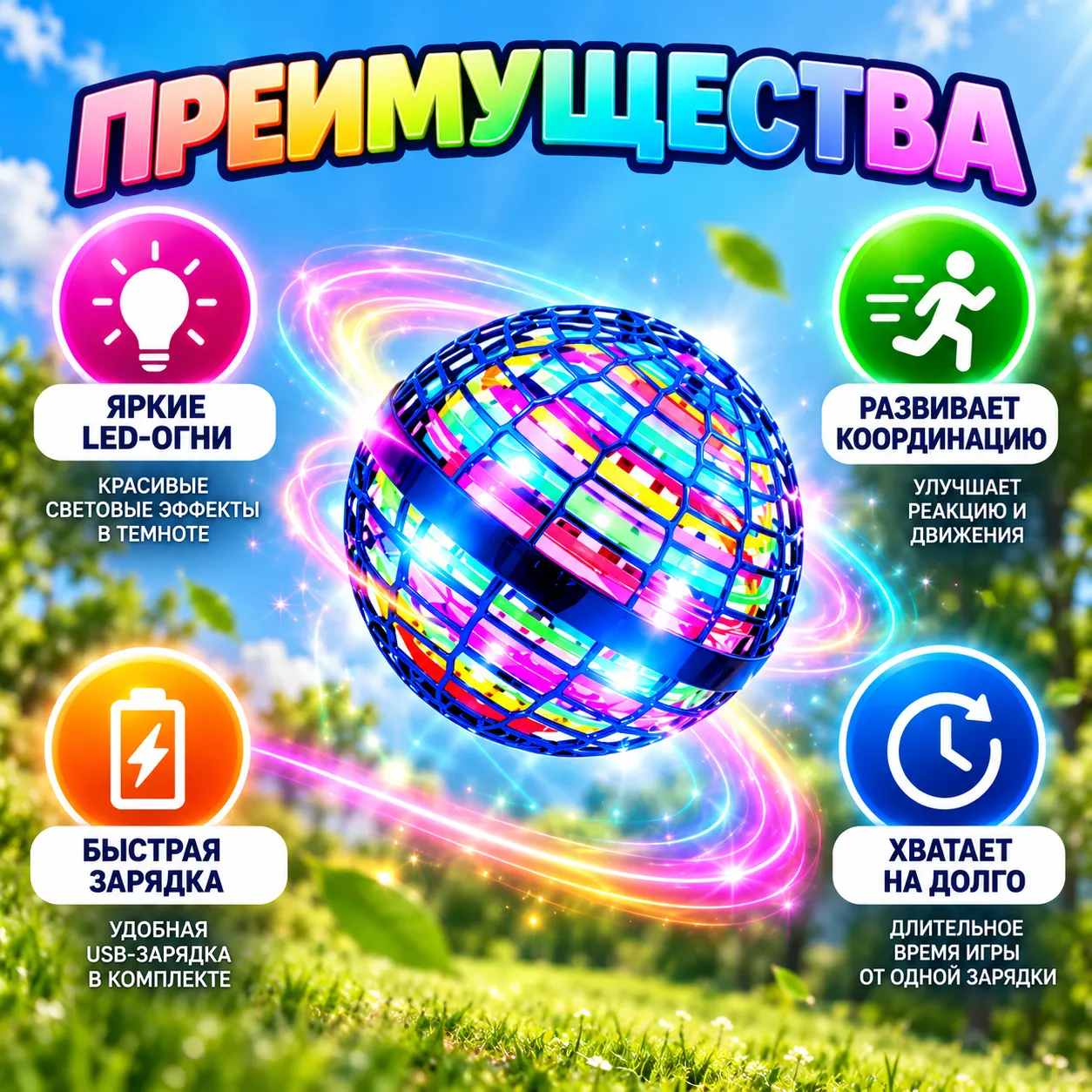 Волшебный летающий шар