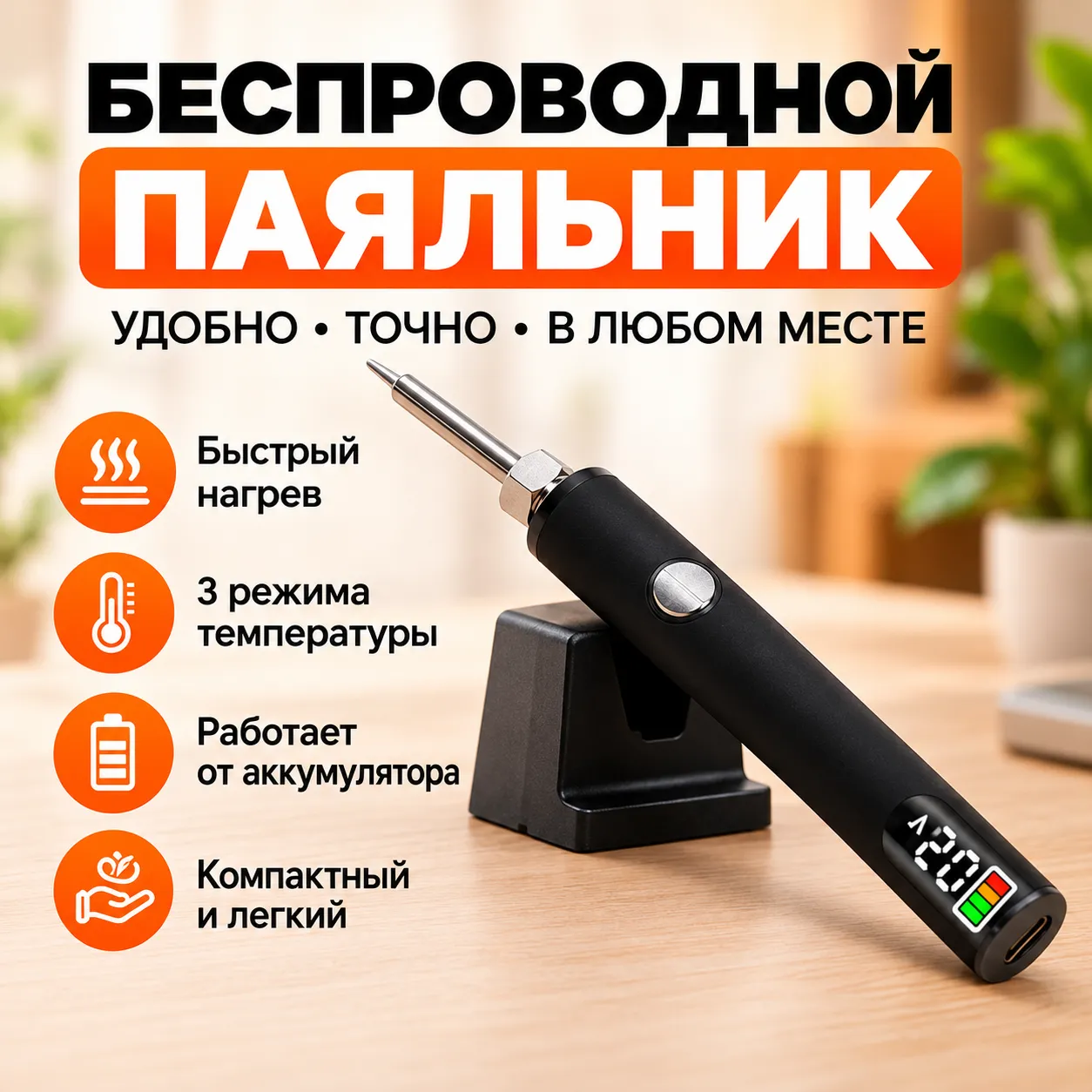 Беспроводной паяльник