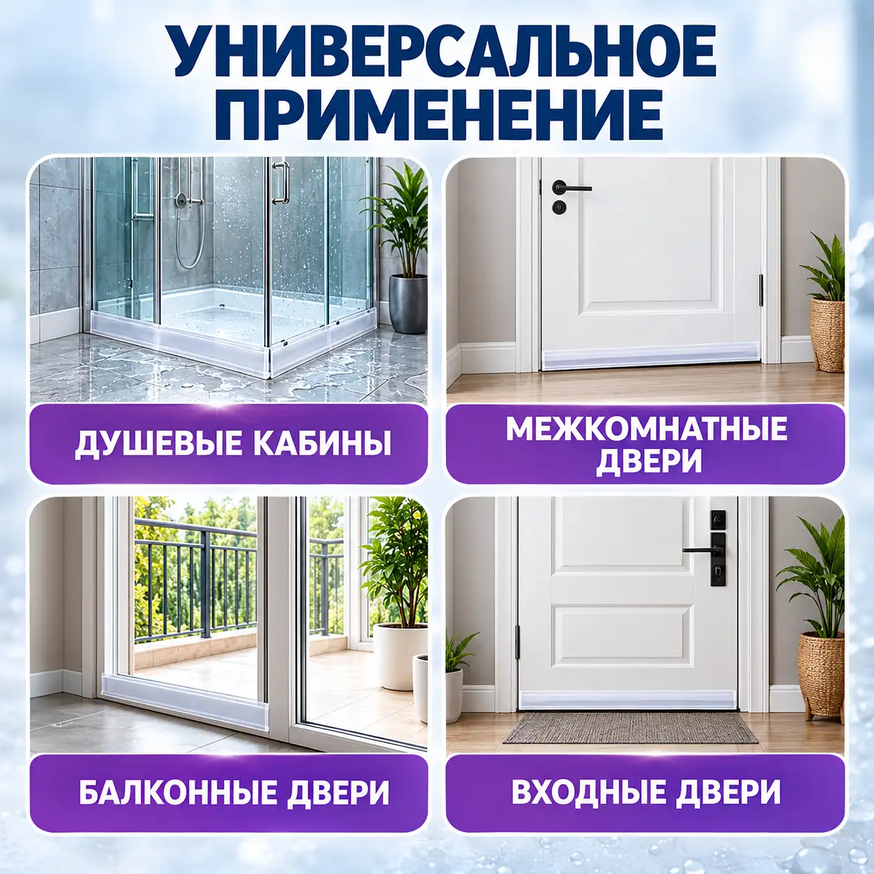 Универсальная защитная лента для дверей, 45 мм × 3 м