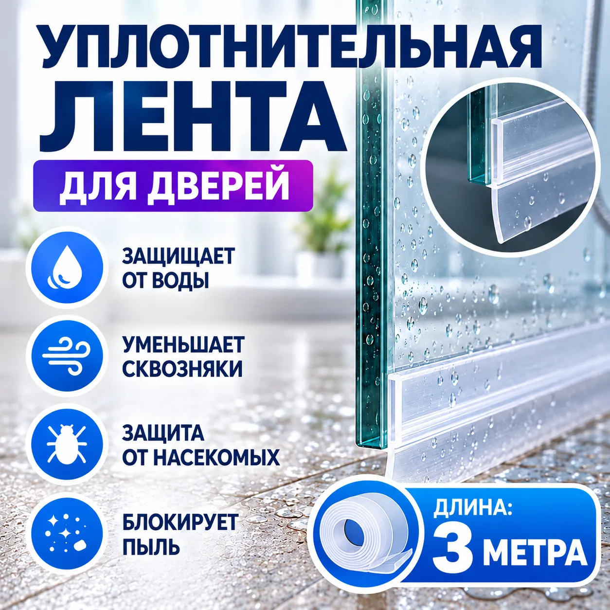 Лента под дверь