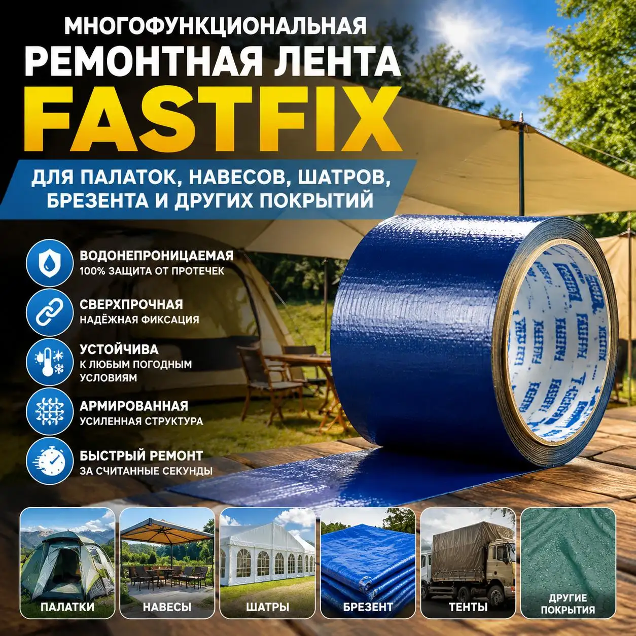 Многофункциональная ремонтная лента FASTFIX