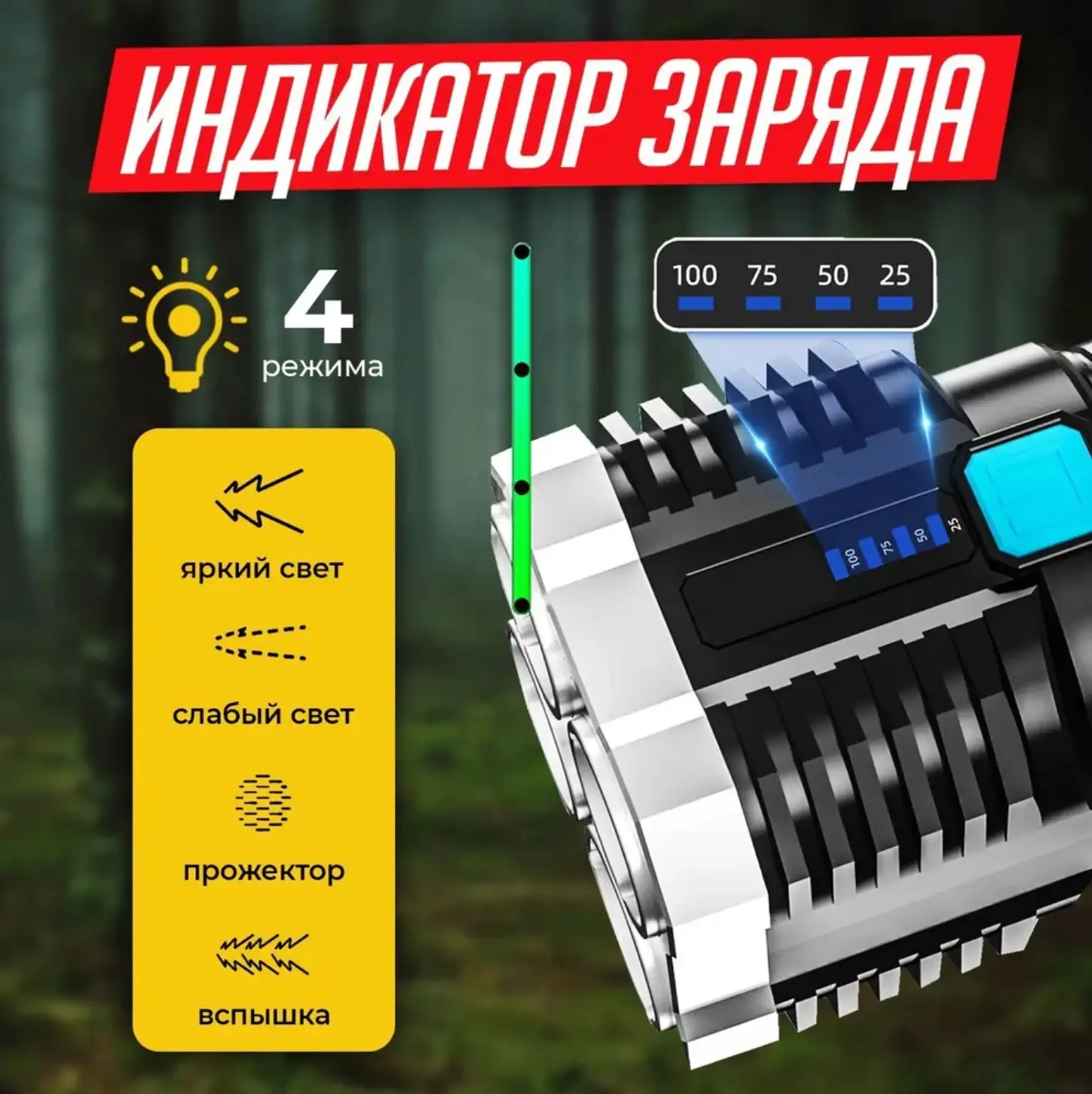 Мощный свет на большие расстояния