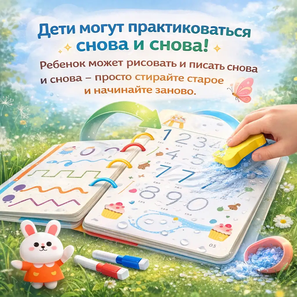 Дети могут практиковаться снова и снова!