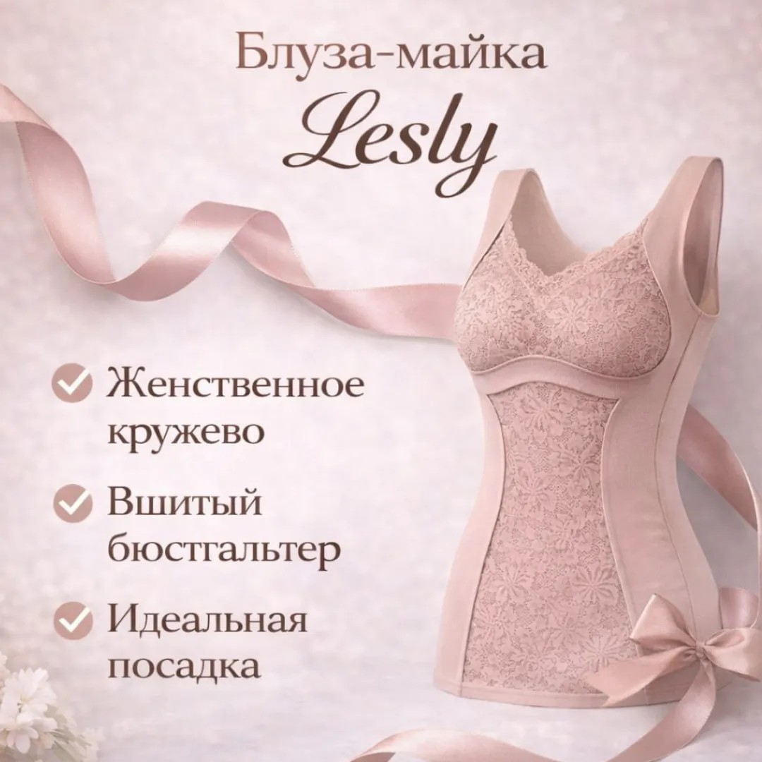 Термо-майка женская розовая Lesly