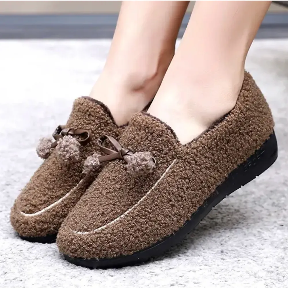Теплые домашние тапочки Fluffy comfort