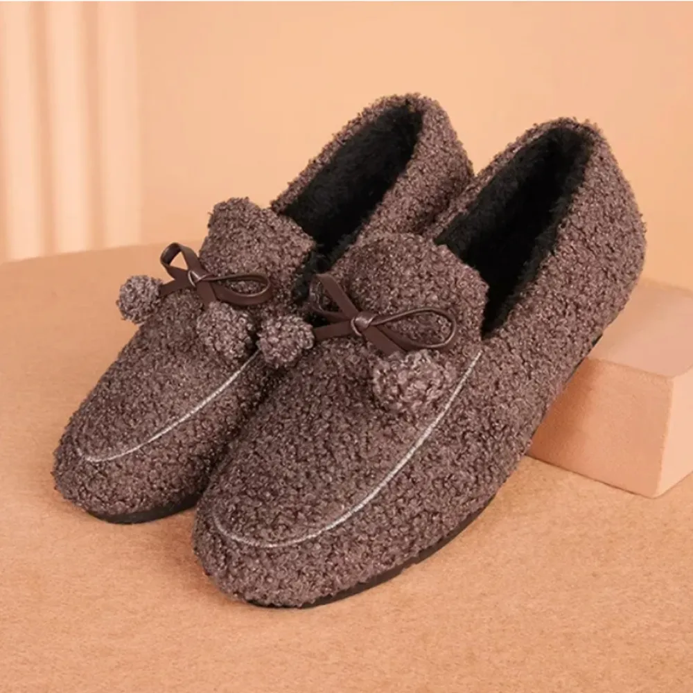 Теплые домашние тапочки Fluffy comfort