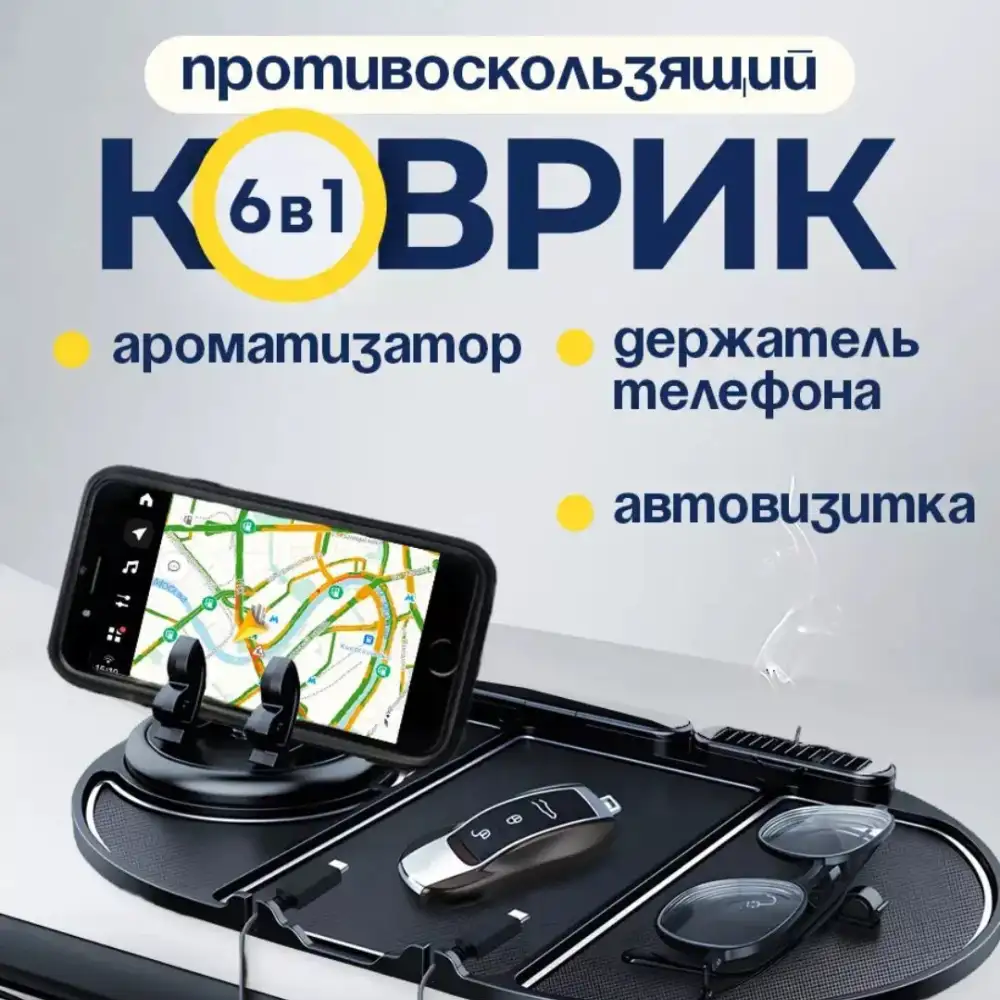 Коврик-держатель с ароматизатором для авто