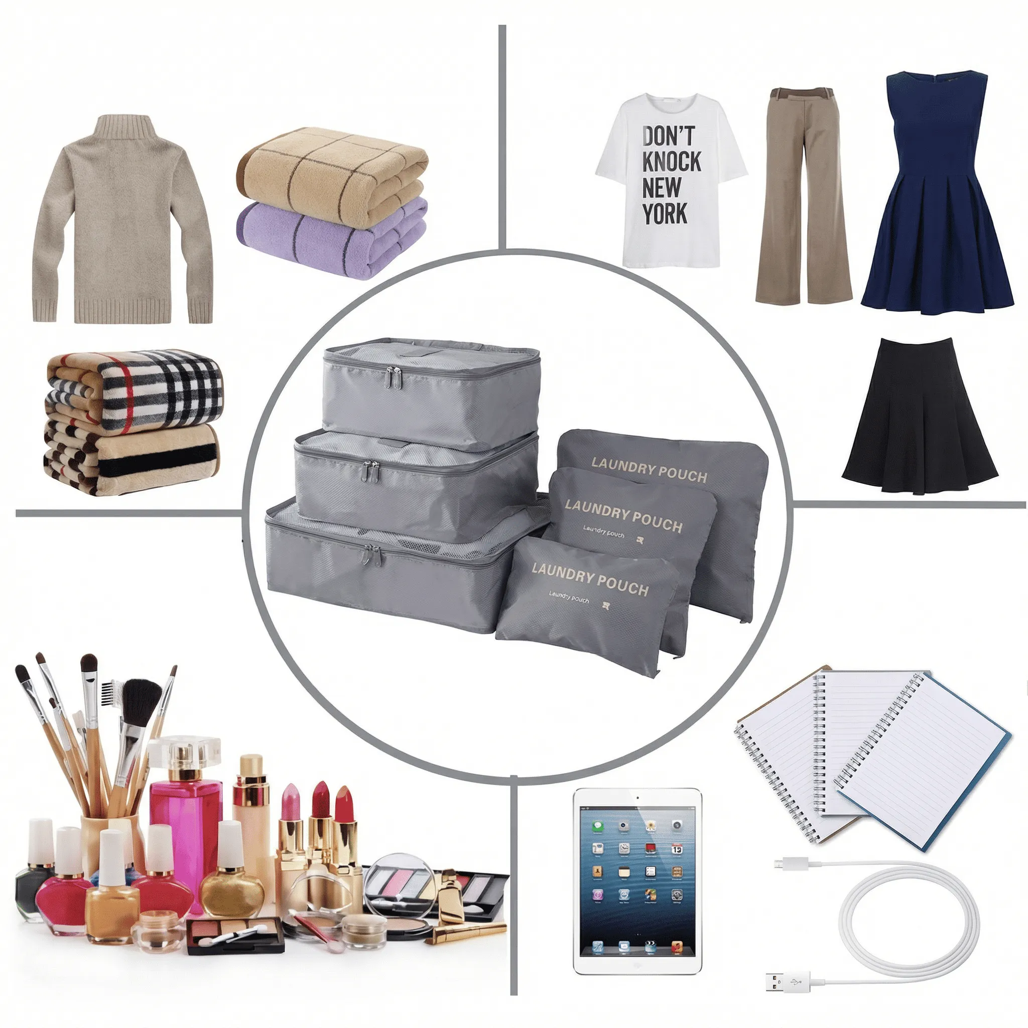 Комплект органайзеров для одежды Laundry Pouch
