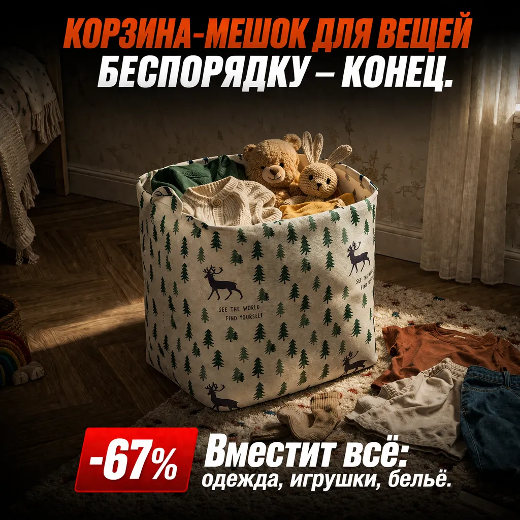 Корзина-мешок для вещей
