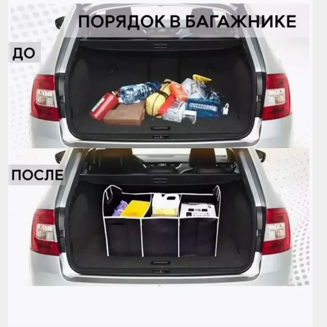 Складной органайзер в багажник автомобиля