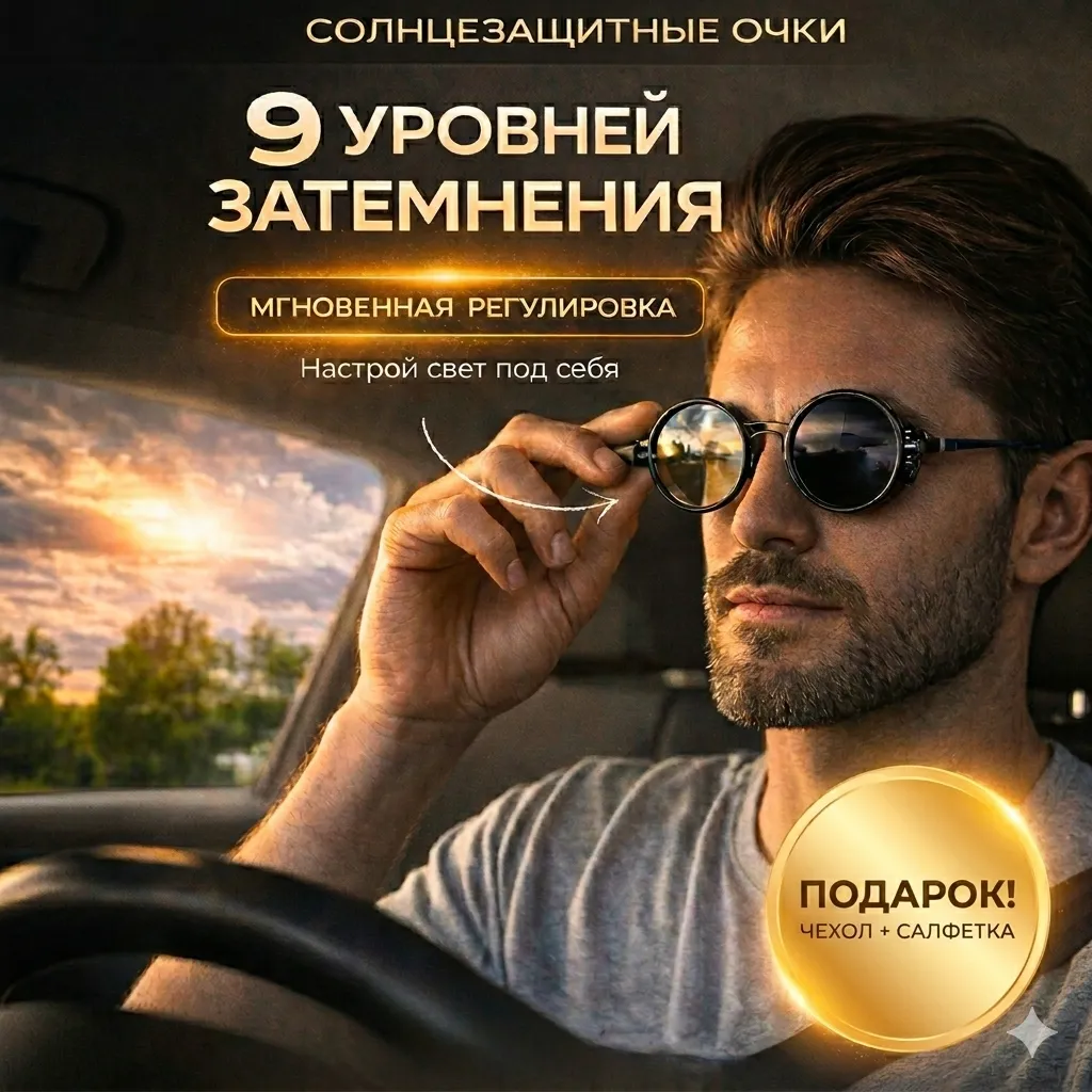 Солнцезащитные очки с регулировкой затемнения