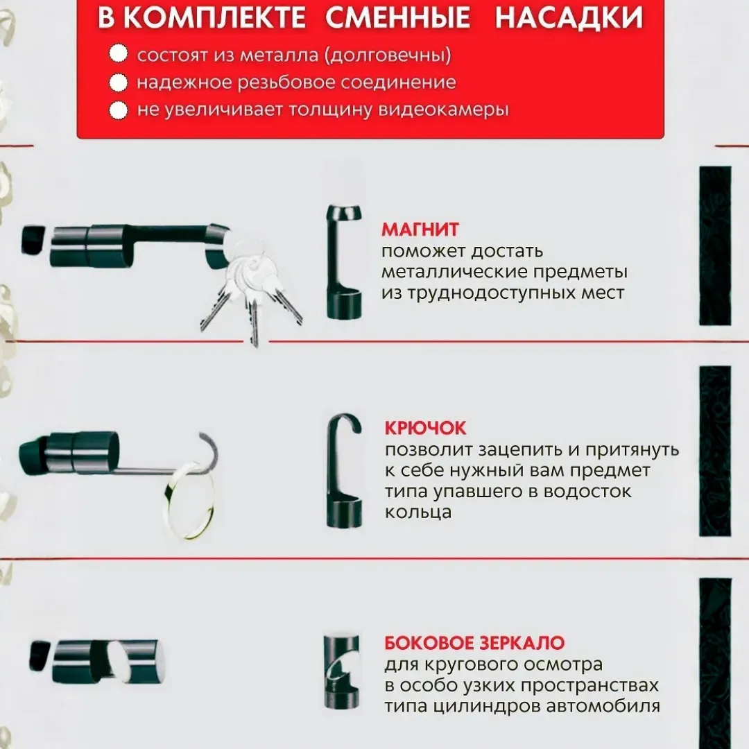 Профессиональный эндоскоп с экраном