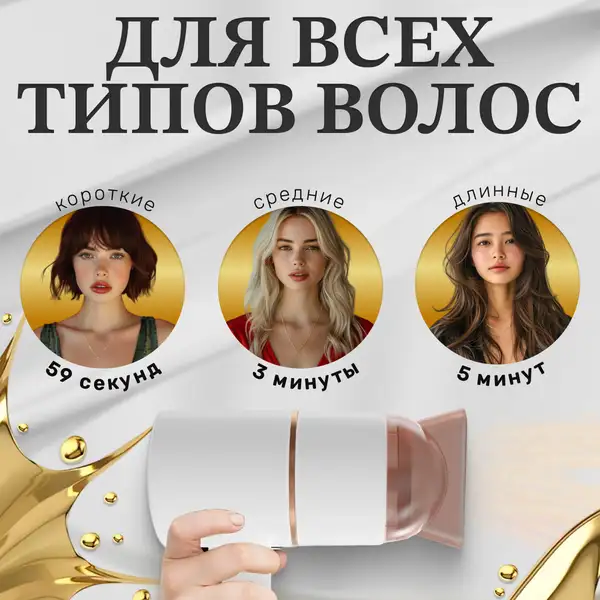 Подходит для всех типов волос.