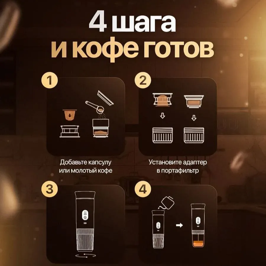 портативная кофеварка