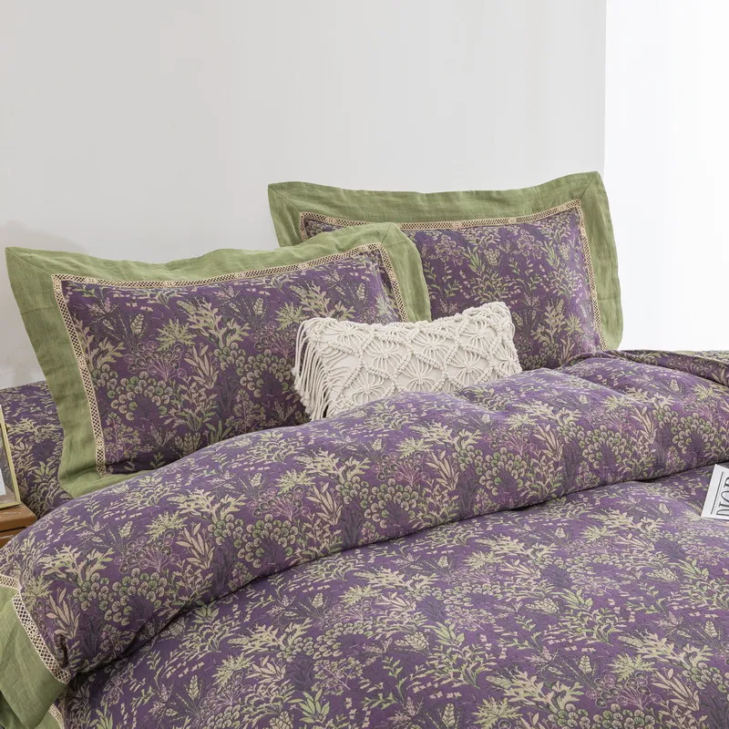 Постельное бельё с узорами (жаккард)