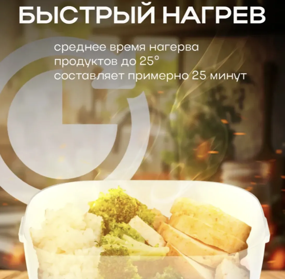 Ланч бокс с авто-подогревом еды 220В