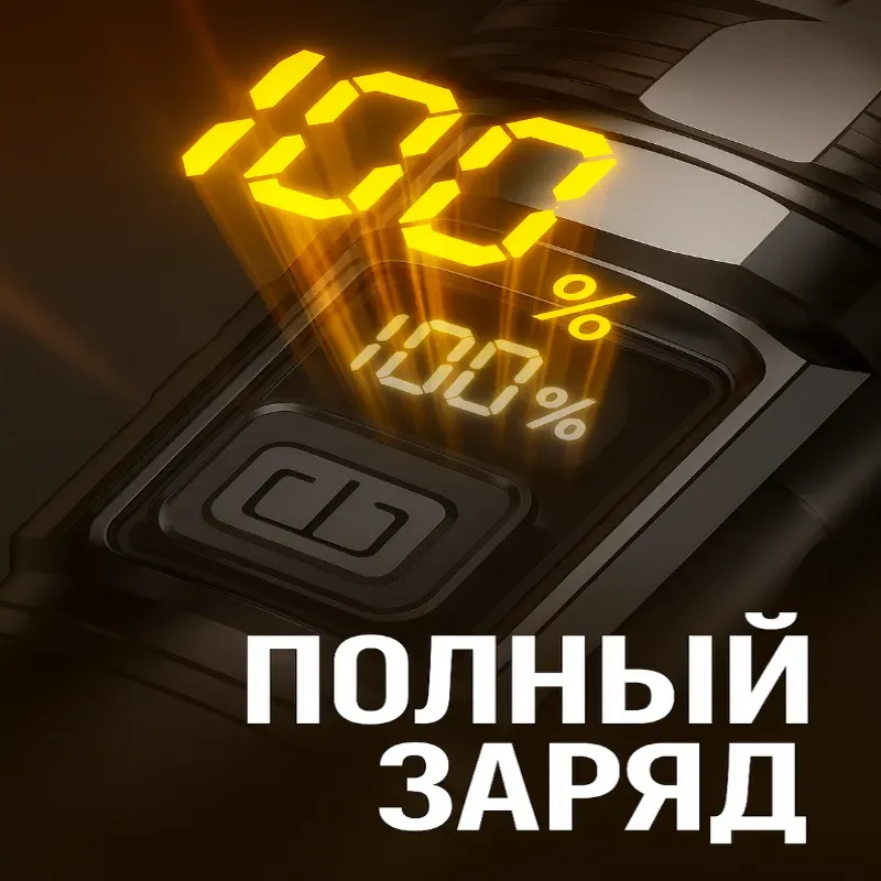 Фонарик с высокой яркостью, мощный ручной светодиодный фонарь